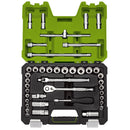 Draper Expert MM/AF Combined Socket Set, 3/8" Sq Dr, Green (41 Piece)