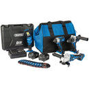 D20 20V Workshop Kit (4 Piece) - 1 x 3.0Ah Batteries - 1 x 4.0Ah Battery - 1 x Fast Charger - 1 x Bag