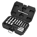Draper Thin Wall PSG Glow Plug Socket Set, 3/8" and 1/4" Sq. Dr. (18 Piece)