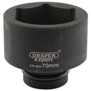 Expert HI-TORQ 6 Point Impact Socket, 1" Sq Dr, 70mm