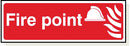 Adhesive Fire Point Sign - FA006A