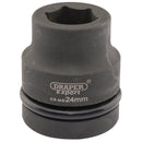 Expert HI-TORQ 6 Point Impact Socket, 1" Sq Dr, 24mm