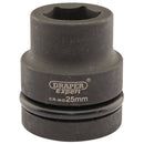 Expert HI-TORQ 6 Point Impact Socket, 1" Sq Dr, 25mm