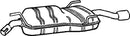 Klarius SB132M - Box With Tail Pipe  - Fits Saab 9-5 (YS3E) 2.0 t