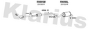 Klarius RN995M - Box With Centre Pipe  - Fits Renault Clio IV 1.2