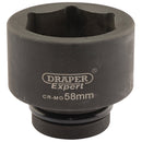Expert HI-TORQ 6 Point Impact Socket, 1" Sq Dr, 58mm