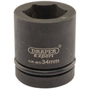 Expert HI-TORQ 6 Point Impact Socket, 1" Sq Dr, 34mm