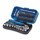 Draper Expert Socket and Bit Set, 1/4" Sq Dr (39 Piece)