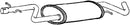 Klarius SE163G - Box With Centre Pipe  - Fits Audi A3 2.0FSi