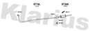 Klarius RT19L - Front Pipe  - Fits Reliant Rialto 850