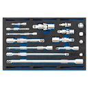 Extension Bar, Universal Joints and Socket Convertor Set - 63530