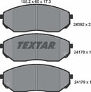 Kia, Brake Pad Set - Textar 24092012479601