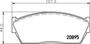Mintex Brake Pad Set fits -Honda MDB1259 (also fits other vehicles)