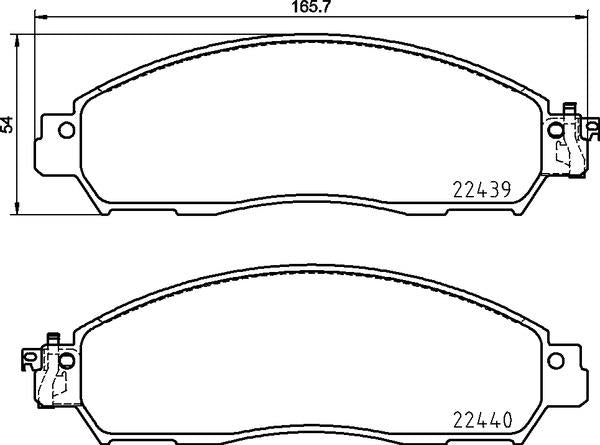 Mintex Brake Pad Set fits -Nissan Renault MDB3914 (also fits other vehicles)