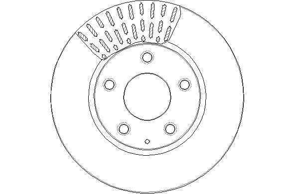 Disctech Brake Disc - Fits Mazda - ABD3233 - Front Axle
