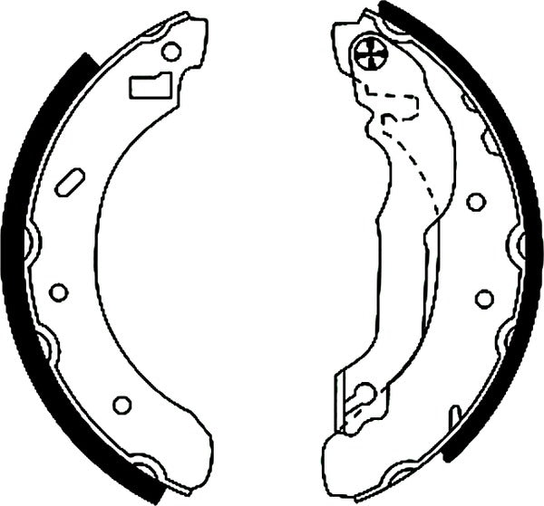 Mintex Brake Shoes fits -Ford MFR298 (also fits other vehicles)