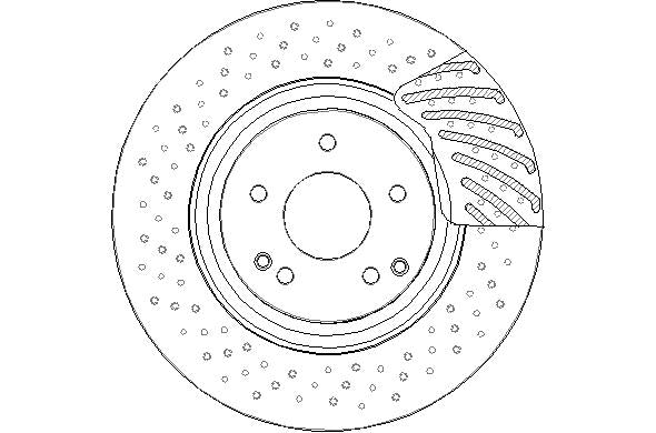 Disctech Brake Disc - Fits Mercedes-benz, Toyota - ABD3045 - Front Axle