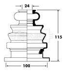 Borg & Beck Cv Joint Boot Kit Part No -BCB2677