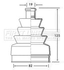 First Line Cv Joint Boot Kit Part No -FCB2249