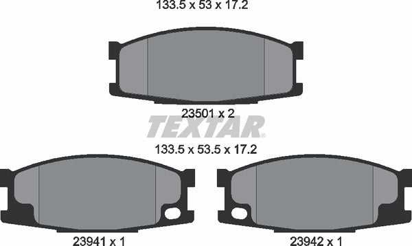 Textar Brake Pad Set - 2350101