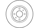 Disctech Brake Disc - Fits Alfa romeo, Subaru - ABD2809 - Front Axle