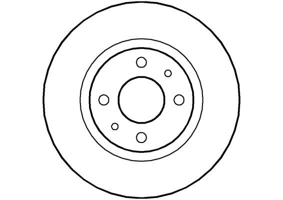 Disctech Brake Disc - Fits Alfa romeo, Subaru - ABD2809 - Front Axle