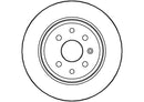 Disctech Brake Disc - Fits Honda, Opel - ABD2907 - Rear Axle