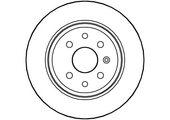 Disctech Brake Disc - Fits Honda, Opel - ABD2907 - Rear Axle