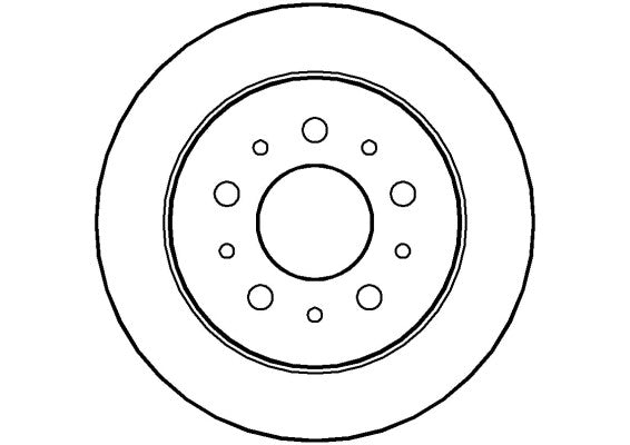 Disctech Brake Disc - Fits Citroën, Mg - ABD2800 - Rear Axle