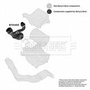 Borg & Beck Air Filter Hose Part No -BTH1455