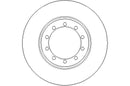 Disctech Brake Disc - Fits Ford, Mercedes-benz - ABD3213 - Rear Axle