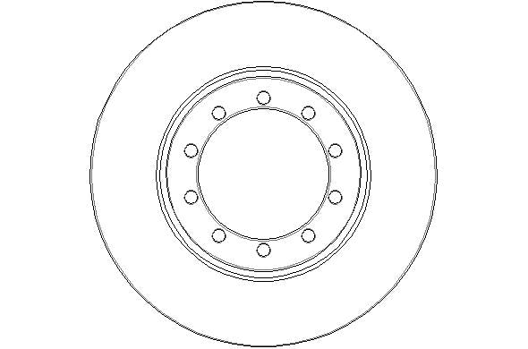 Disctech Brake Disc - Fits Ford, Mercedes-benz - ABD3213 - Rear Axle