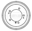 Borg & Beck Brake Drum (Single) -BBR7170