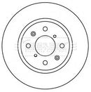 Borg & Beck Brake Disc Pair Part No -BBD5217