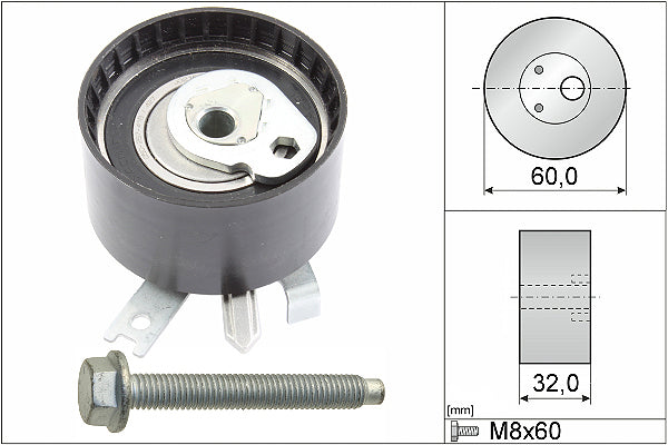 INA Tensioner Pulley - Timing Belt - Part No - 531054710