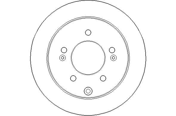 Disctech Brake Disc - Fits Citroën, Kia - ABD2186 - Rear Axle
