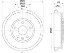Mintex Brake Drum (Single) fits -Chevrolet MBD370 (also fits other vehicles)
