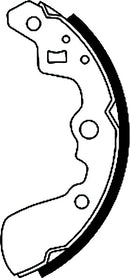 Mintex Brake Shoes fits -Geo Suzuki MFR391 (also fits other vehicles)