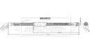 Borg & Beck Brake Hose - BBH9013