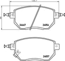 Mintex Brake Pad Set fits -Infiniti Nissan MDB2387 (also fits other vehicles)