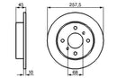 Bosch Brake Disc Pair Part No - 0986478564