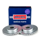Borg & Beck Brake Disc Pair Part No -BBD4604
