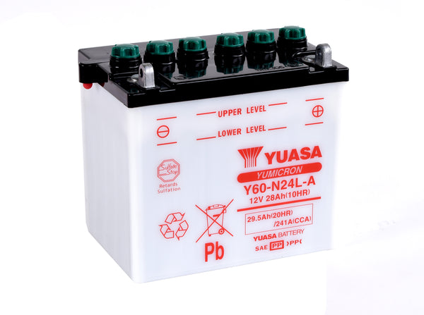 Y60-N24L-A (CP) 12V Yuasa Yumicron Motorcycle Battery
