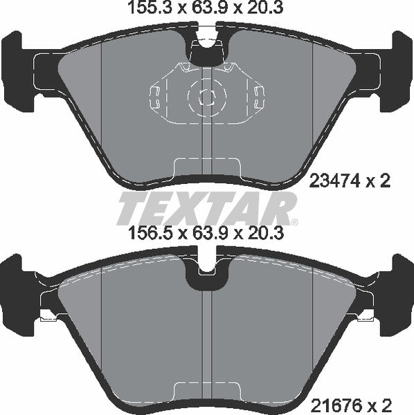 Textar Brake Pad Set - 2347402