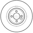 Borg & Beck Brake Disc Pair Part No -BBD5333