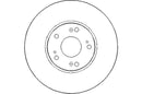 Disctech Brake Disc - Fits Honda - ABD2265 - Front Axle