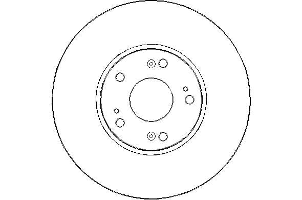Disctech Brake Disc - Fits Honda - ABD2265 - Front Axle