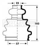 First Line Cv Joint Boot Kit Part No -FCB2803