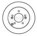 Borg & Beck Brake Disc Pair Part No -BBD4671
