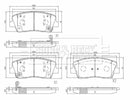 Borg & Beck Brake Pad Set Front -BBP2678